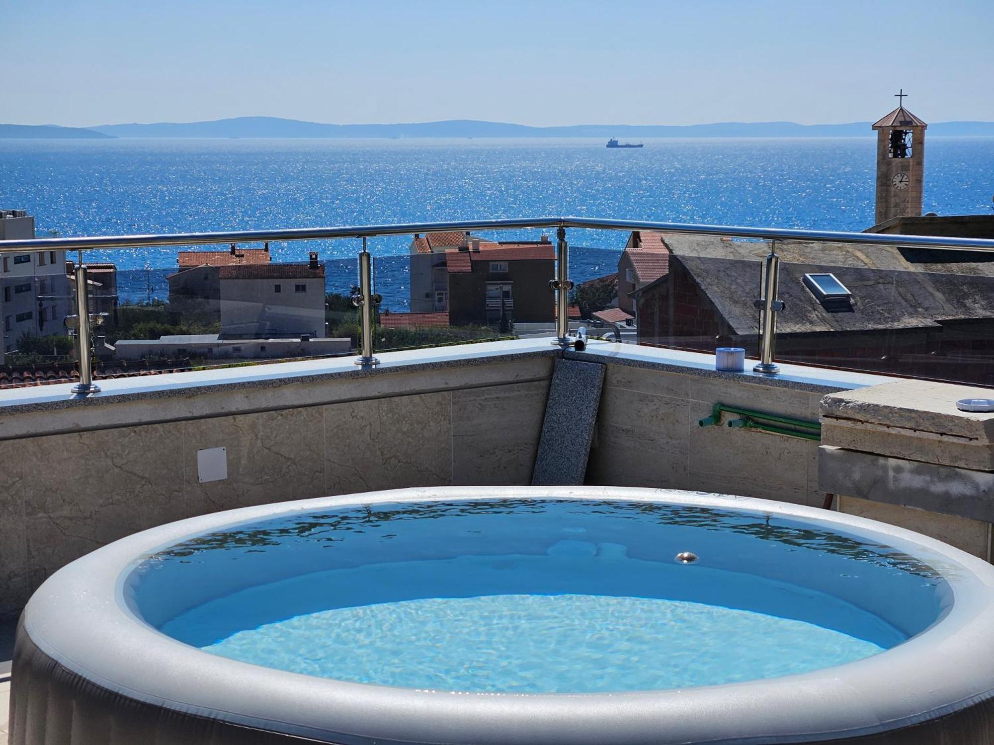 Modern Villa With Jacuzzi, Beautiful Sea View, Near Split! Villa 36A Ποντστράνα Εξωτερικό φωτογραφία